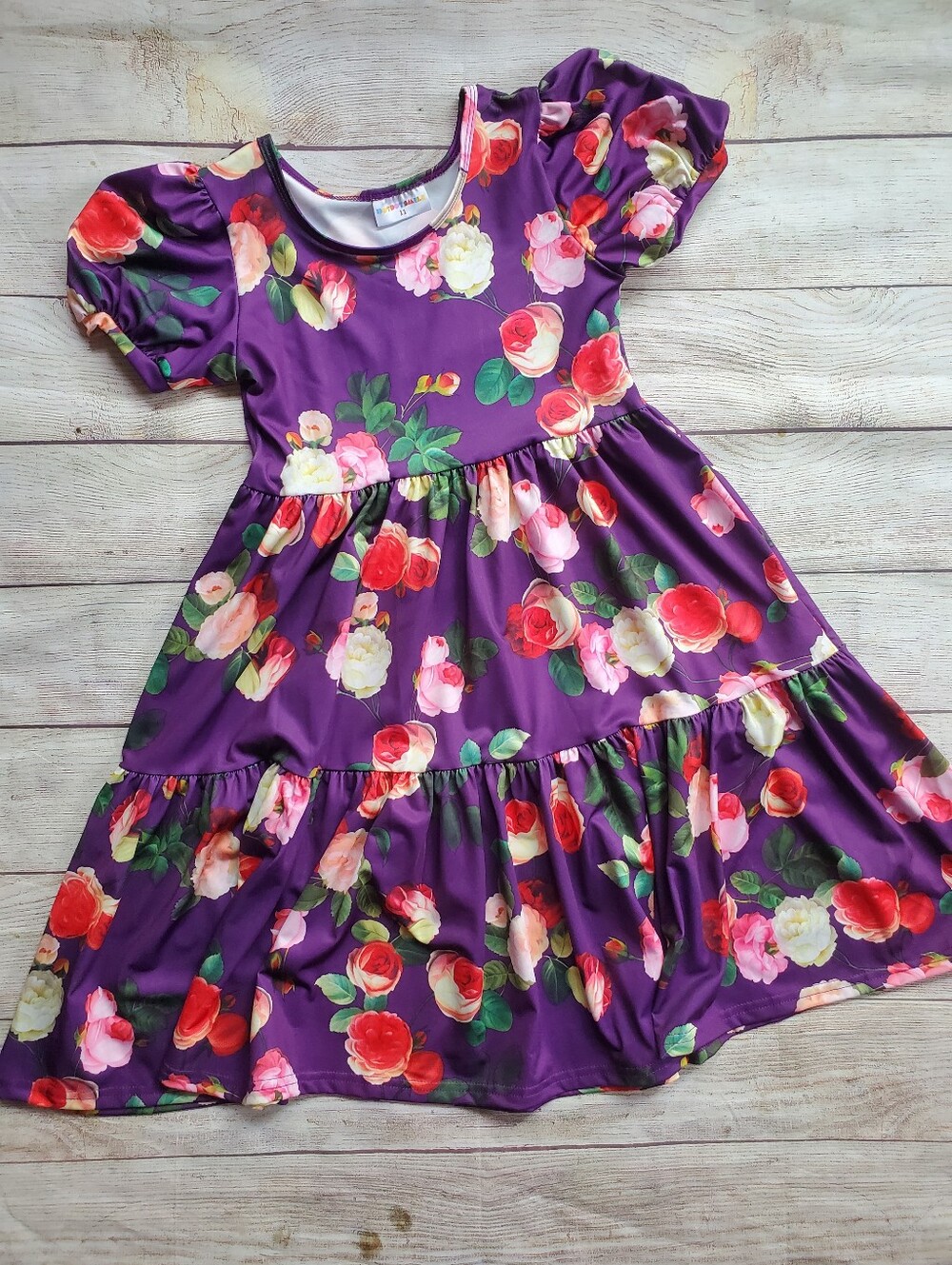 Dot Dot Smile Royal Rose Garden Twirl Dress